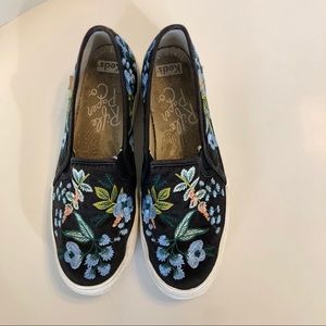 Keds x Rifle Paper platform slip-ons